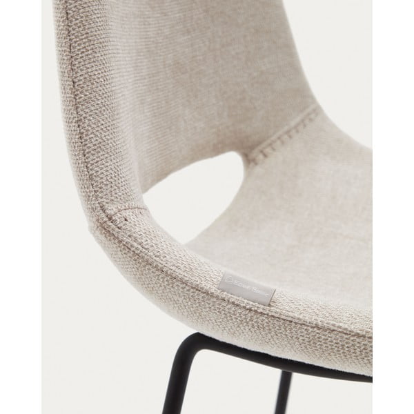 Béžová barová židle (výška sedáku 65 cm) Zahara – Kave Home-image-1