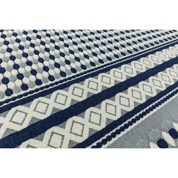 Modro-bílý koberec Asiatic Carpets Antibes Geometric, 160 x 230 cm-image-1