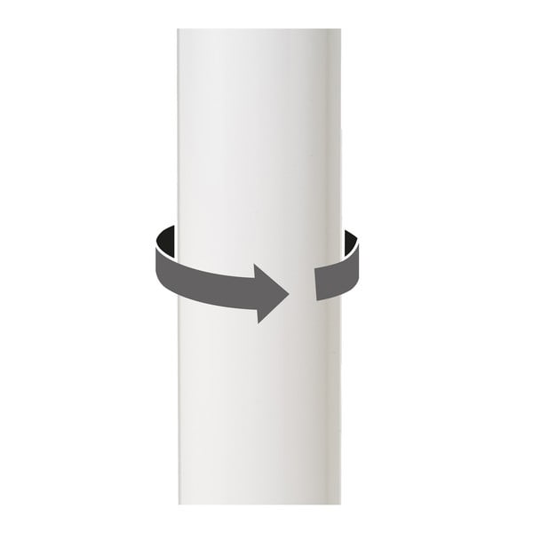 Bílé barové židle s nastavitelnou výškou z imitace kůže v sadě 2 ks (výška sedáku 56,5 cm) – Casa Selección-image-4