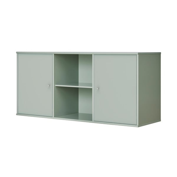 Světle zelená nízká závěsná komoda 133x61 cm Mistral – Hammel Furniture-image-1