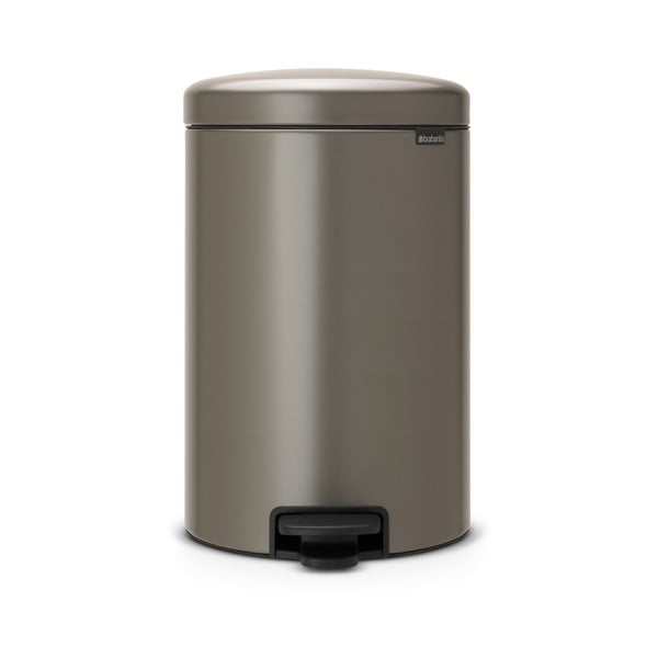 Šedý nášlapný ocelový odpadkový koš 20 l NewIcon – Brabantia-image-4