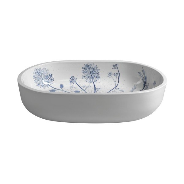 Bílé keramické umyvadlo 60x40 cm Priori – Sapho-image-3