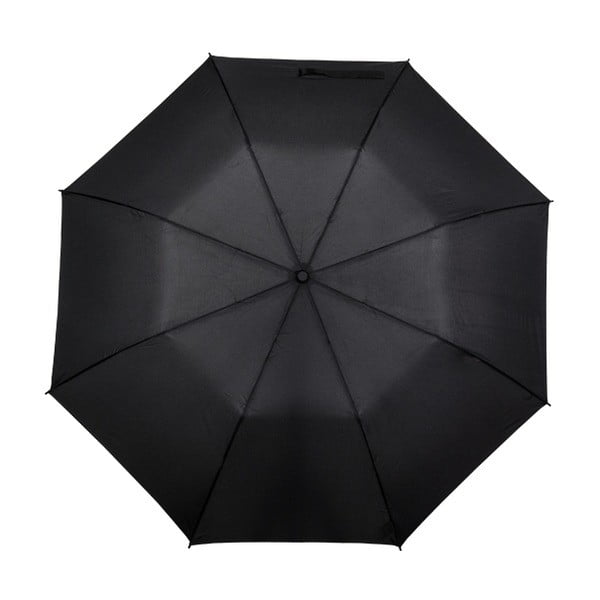 Černý skládací větruodolný deštník Ambiance Minimalistic, ⌀ 123 cm