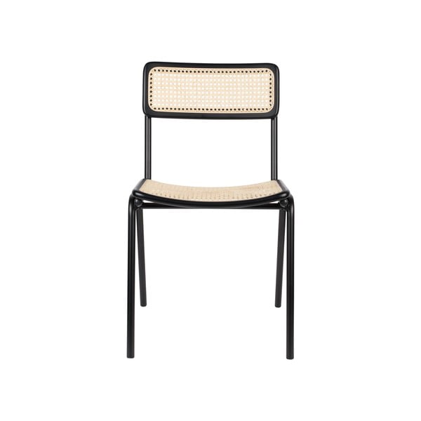 Černé ratanové jídelní židle v sadě 2 ks Jort - Zuiver-image-3