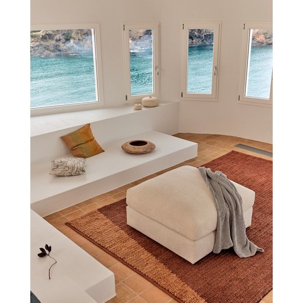 Béžová žinylková podnožka Alea – Kave Home-image-1