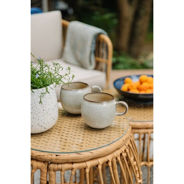 Kulatý zahradní odkládací stolek z umělého ratanu ø 47 cm Vistdal - Bonami Essentials-image-1