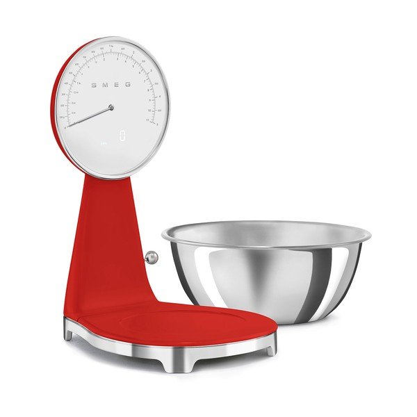 Červená plastová digitální kuchyňská váha – SMEG-image-3