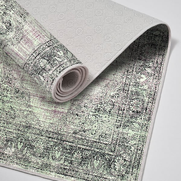 Zeleno-šedé koupelnové předložky v sadě 2 ks 60x100 cm – Foutastic-image-2