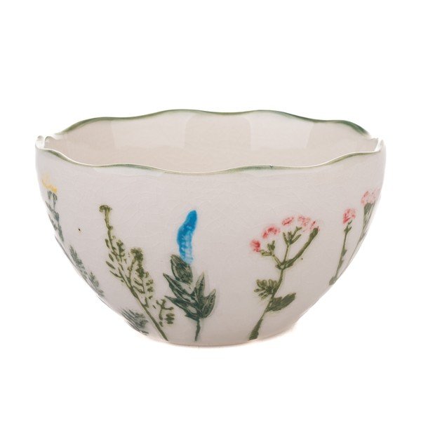 Bílá porcelánová miska Flower Garden – Dakls