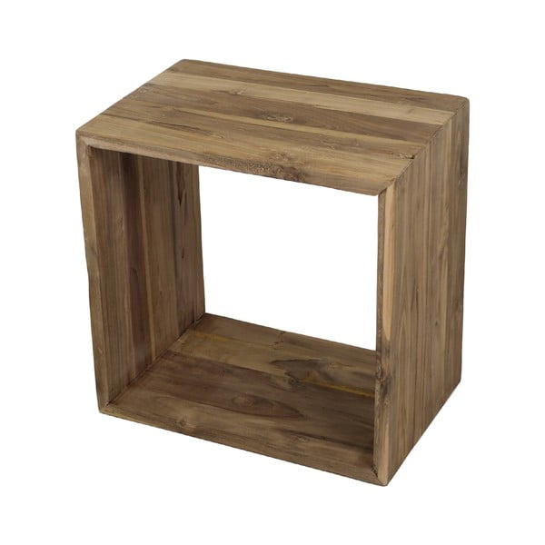 Odkládací stolek z neopracovaného teakového dřeva HMS collection Cube
