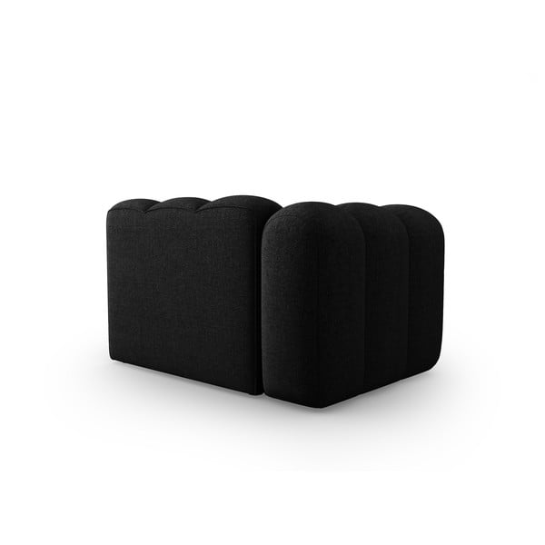 Černoantracitový modul pohovky (levý roh) Lupine – Micadoni Home-image-3