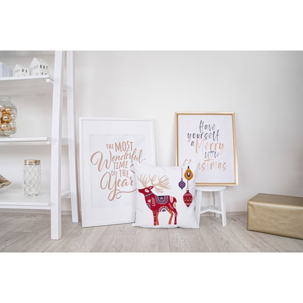 Vánoční polštář s bavlněným povlakem Butter Kings Folk, 45 x 45 cm-image-1