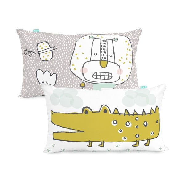 Bavlněný oboustranný povlak na polštář Moshi Moshi Best Buddies, 50 x 30 cm-image-2