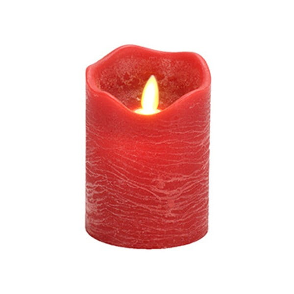 LED svítící dekorace Vorsteen Candle Red, 11 cm