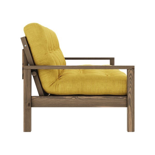 Žlutá rozkládací pohovka 205 cm Knob – Karup Design-image-4