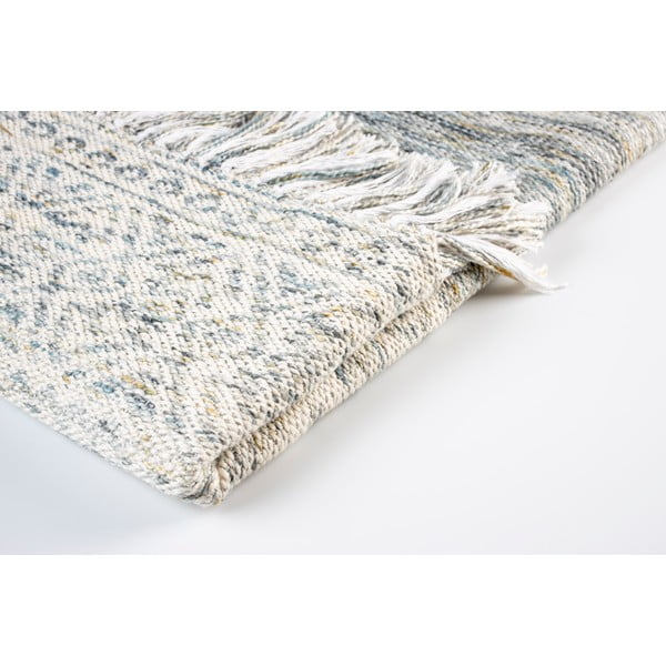 Bavlněný pléd White Label Liv Blue, 130 x 170 cm-image-1