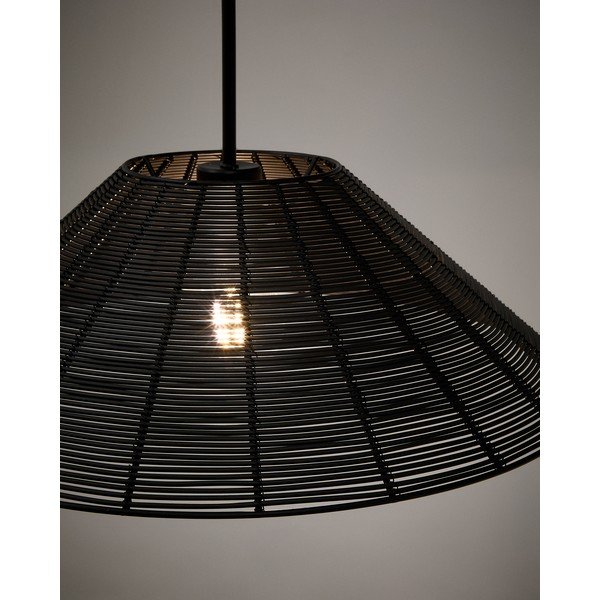 Černé stínidlo ø 50 cm Saranella – Kave Home-image-1