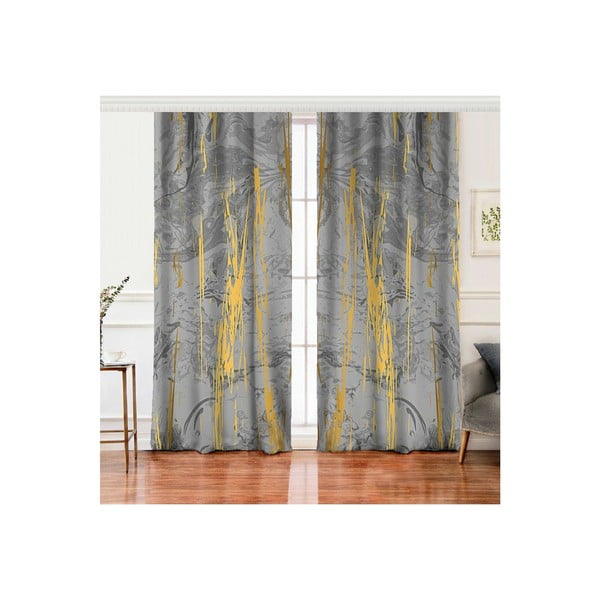 Závěsy v šedo-zlaté barvě v sadě 2 ks 140x260 cm – Mila Home-image-2