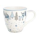 Bílo-modrý hrneček z kameniny Green Gate Kids