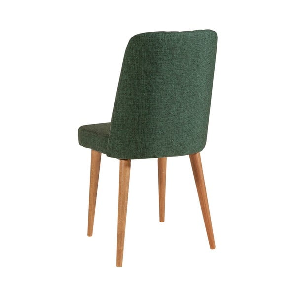 Zelená sametová jídelní židle Stormi Sandalye – Kalune Design-image-1