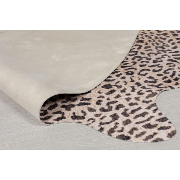 Hnědá syntetická kožešina 195x155 cm - Flair Rugs-image-3