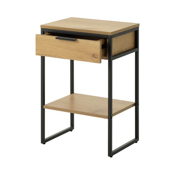 Odkládací stolek v dekoru dubu 30x40 cm Cesura – Unique Furniture-image-2