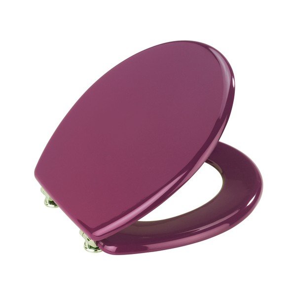 Fialové WC sedátko Wenko Prima, 41 x 38 cm-image-1