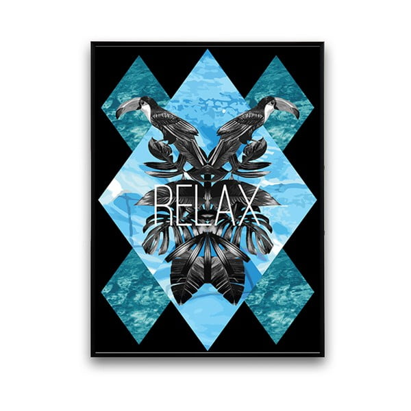 Plakát s tukany Relax, 30 x 40 cm
