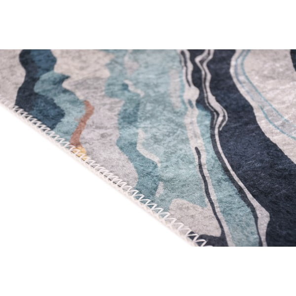 Žlutý/modrý pratelný koberec 80x150 cm Colors of Joy – Vitaus-image-2