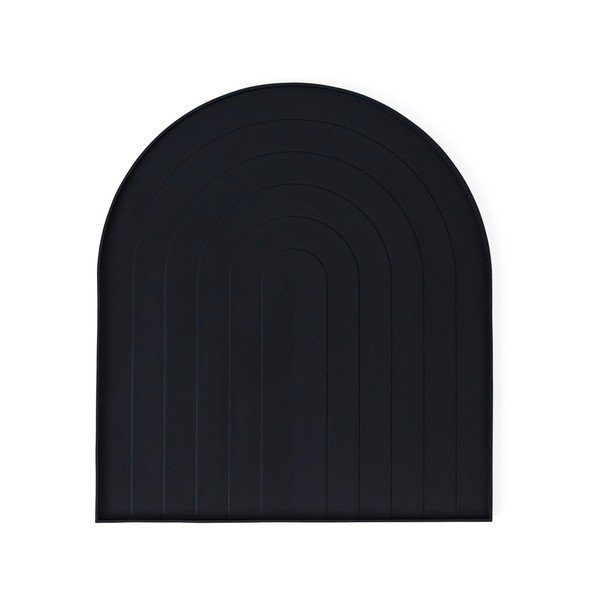 Černá silikonová odkapávací podložka na nádobí 40x36 cm – OYOY Living Design
