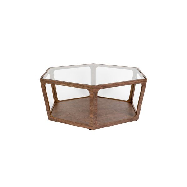Konferenční stolek se skleněnou deskou v tmavě přírodní barvě 80x92,5 cm Sita – Dutchbone-image-2