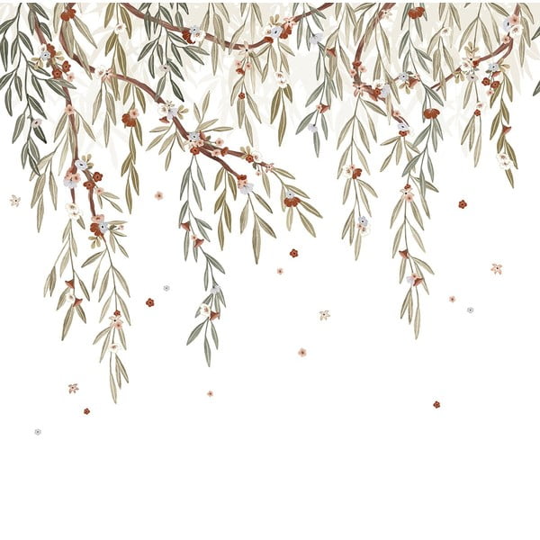 Dětská tapeta 200 cm x 248 cm Eucalyptus Blooming – Lilipinso