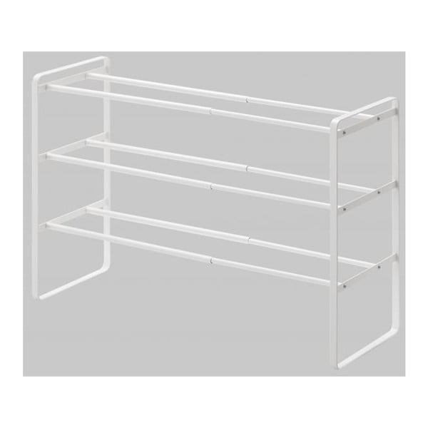 Bílá nastavitelná police na boty s 3 patry YAMAZAKI Maebashi-image-4