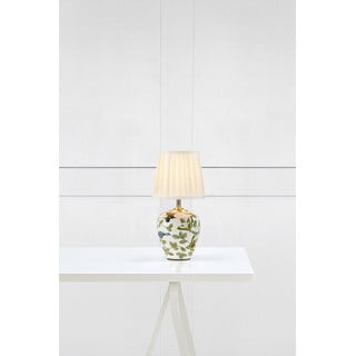 Bílá stolní lampa s textilním stínidlem (výška 33 cm) Mansion – Markslöjd