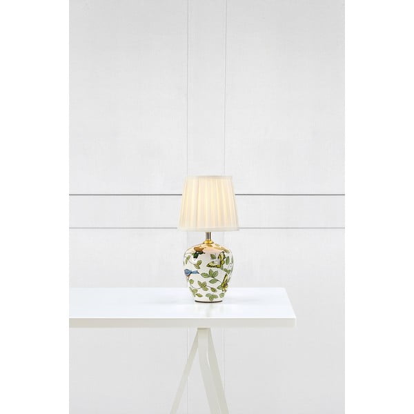 Bílá stolní lampa s textilním stínidlem (výška 33 cm) Mansion – Markslöjd-image-1