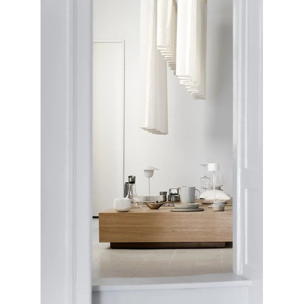 Světle šedý servírovací keramický talíř Sablo L – Blomus-image-1