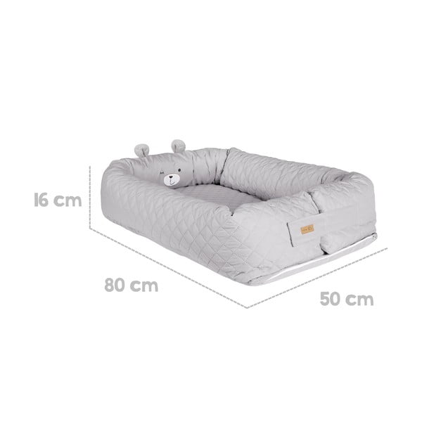 Světle šedé hnízdečko pro miminko Roba style – Roba-image-3