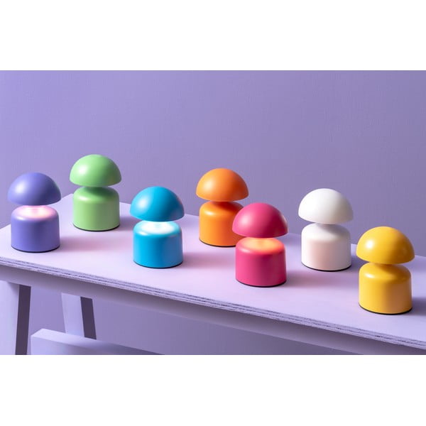 Modrá stolní lampa s kovovým stínidlem (výška 15 cm) Impetu – Leitmotiv-image-1