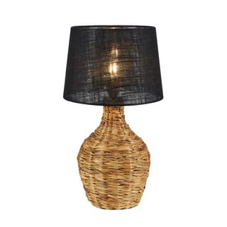 Stolní lampa se stínidlem z juty v černo-přírodní barvě (výška 58 cm) Paglia – Markslöjd