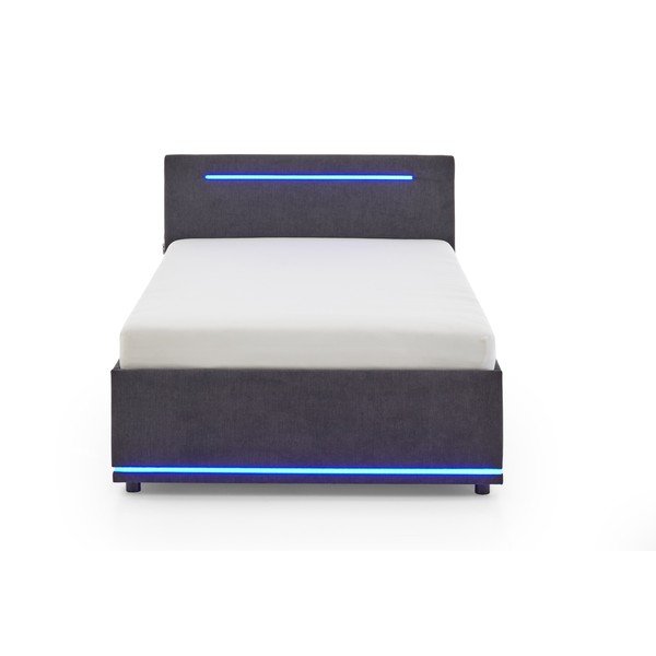 Tmavě šedá čalouněná dětská postel bez roštu 120x200 cm Circle – Meise Möbel-image-3