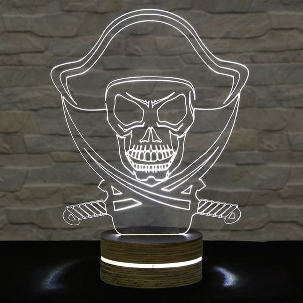 3D stolní lampa Pirate