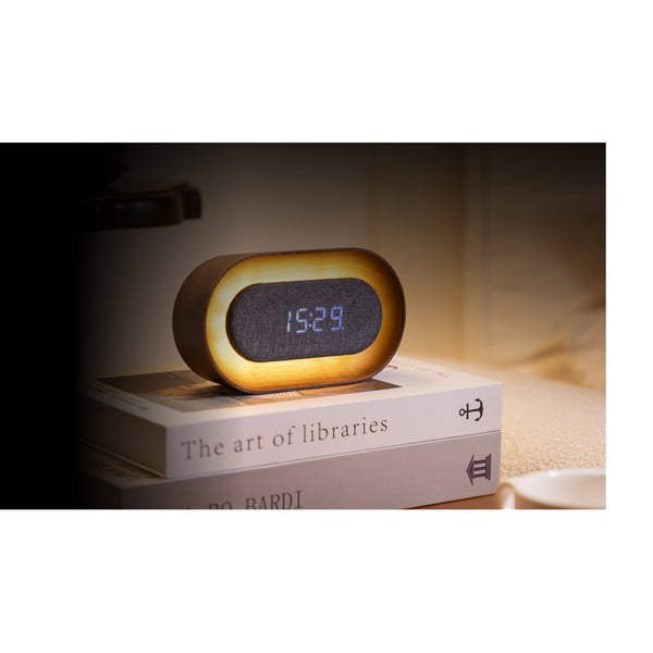Digitální budík Lumos Walnut – Gingko-image-4