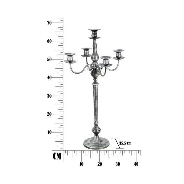Železný svícen na 5 svíček Mauro Ferretti Industry, výška 66 cm-image-4