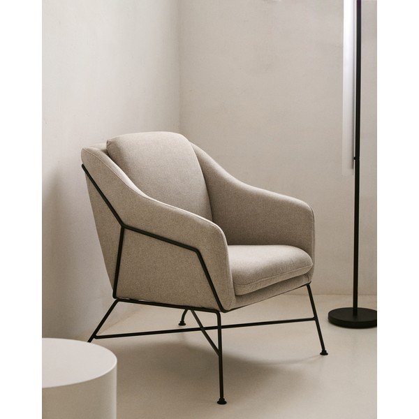 Béžové křeslo Brida – Kave Home-image-1