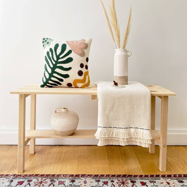 Povlak na polštář s příměsí lnu Joynodes Lotus, 43 x 43 cm-image-1