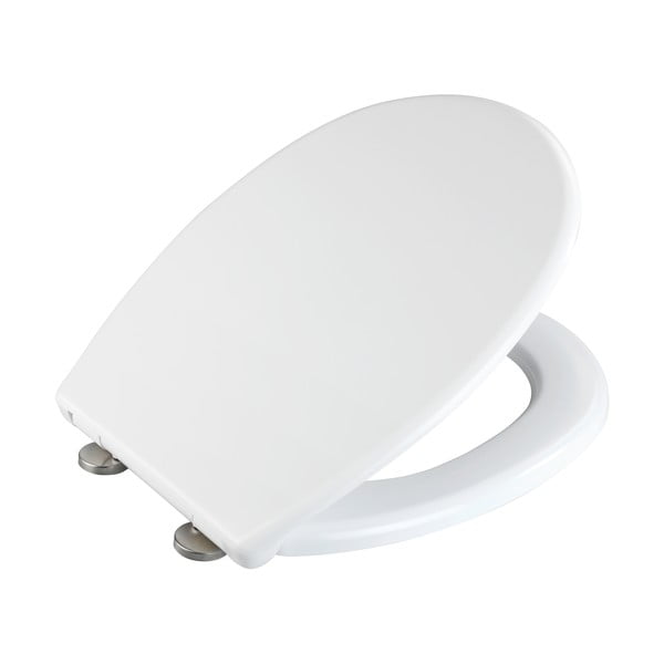 Bílé WC sedátko z nerezové oceli Wenko Vorno-image-3