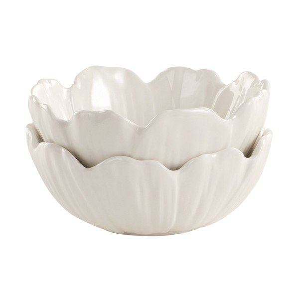 Bílé porcelánové misky v sadě 2 ks na salát Eira – Jotex