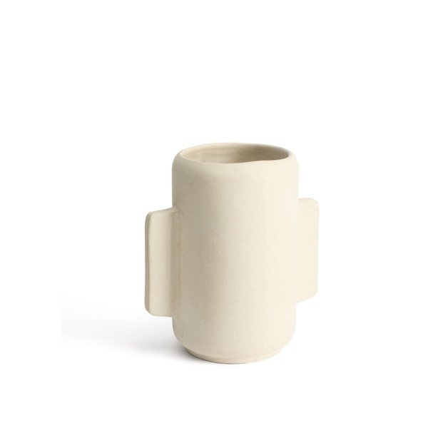 Krémová váza z papírmaše (výška 38 cm) Mireni – Kave Home