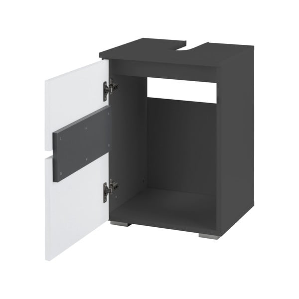 Bílo-antracitová skříňka pod umyvadlo 40x55 cm Wisla – Støraa-image-2