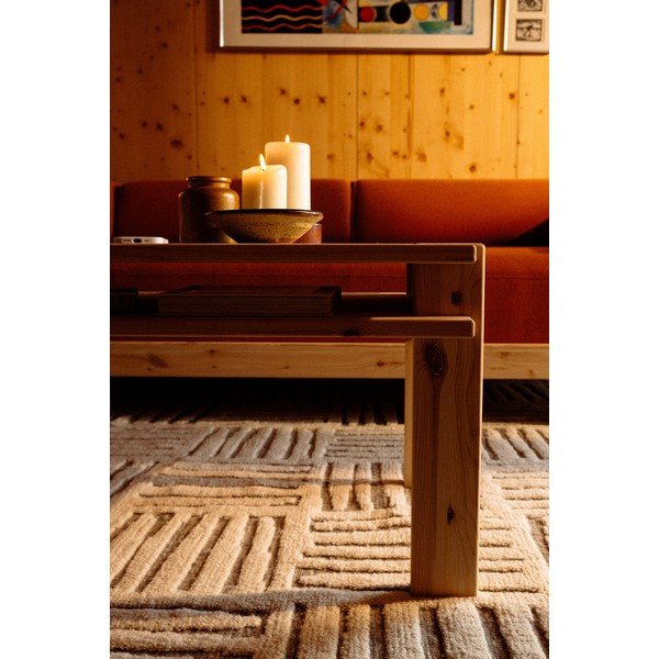 Konferenční stolek z borovicového dřeva ve světle přírodní barvě 50x80 cm Tuck – Karup-image-3